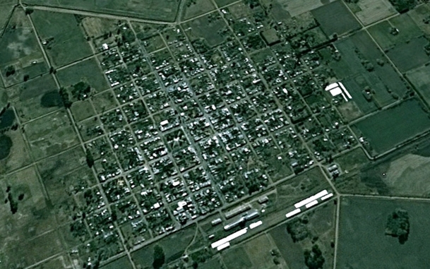 Vista satelital de O’Brien.
